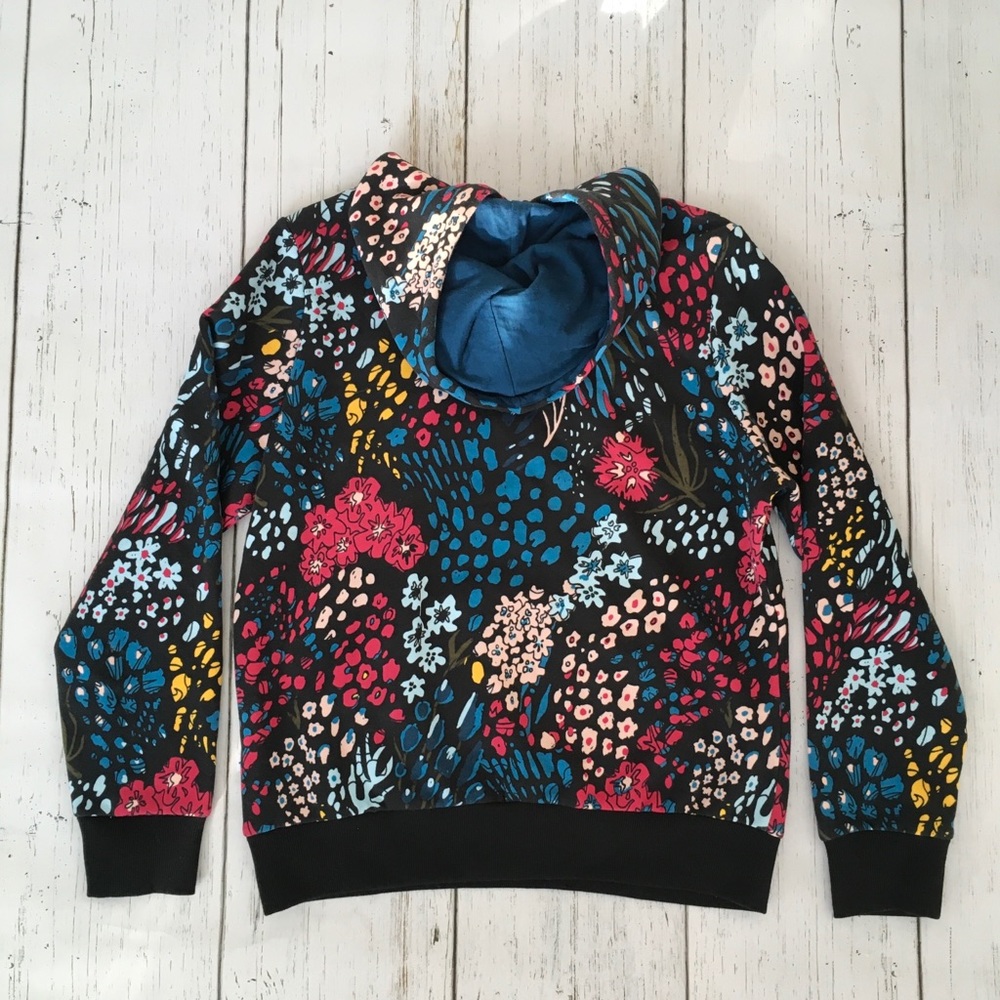 Rare Adidas Originals Floral Trefoil Sweatshirt - Picture 5 of 11